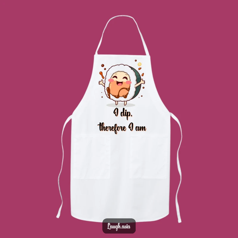 Funny Sushi Roll Dancing Apron - Chef's Kitchen Wear for Culinary Fun Gift