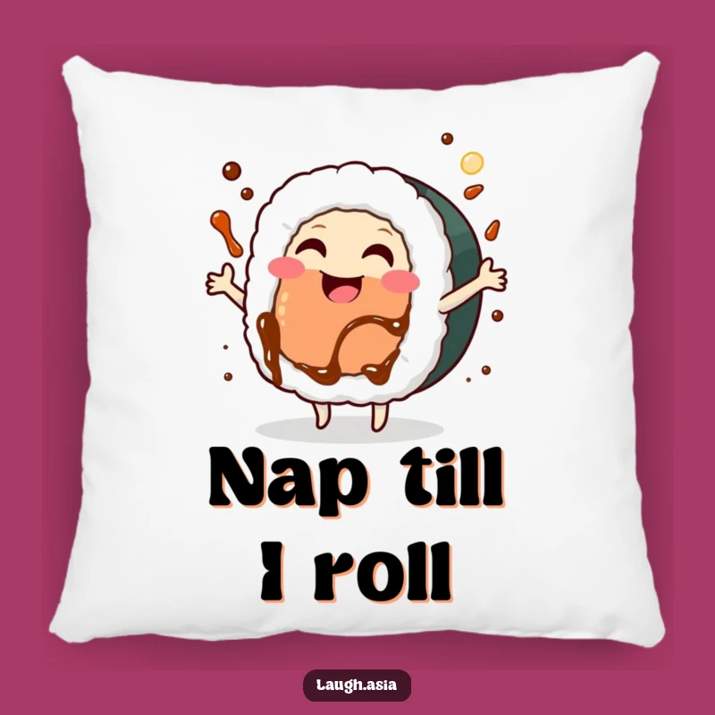 Funny Sushi Roll Dancing Pillow - Cozy & Comical Accent Decor Gift