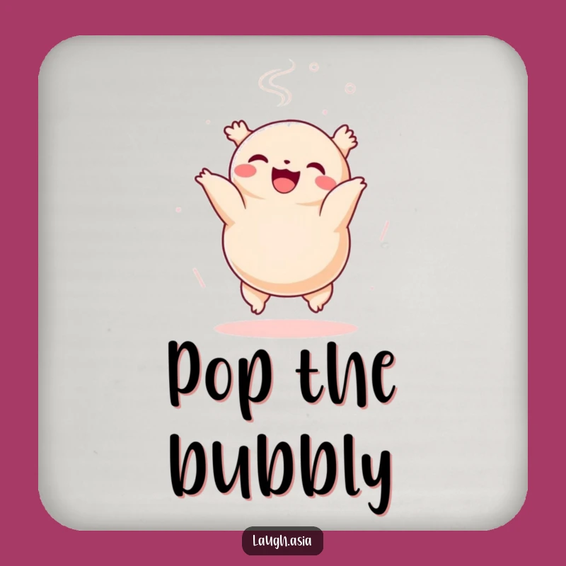 Funny Dumpling Somersault Coaster - Protect Surfaces with Foodie Fun Gift