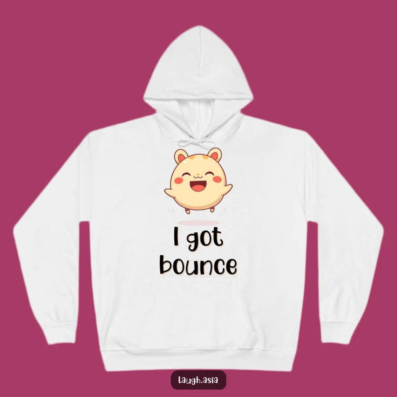 Funny Bao Bun Bouncing Hoodie - Cozy & Cheerful Winter Wear Gift