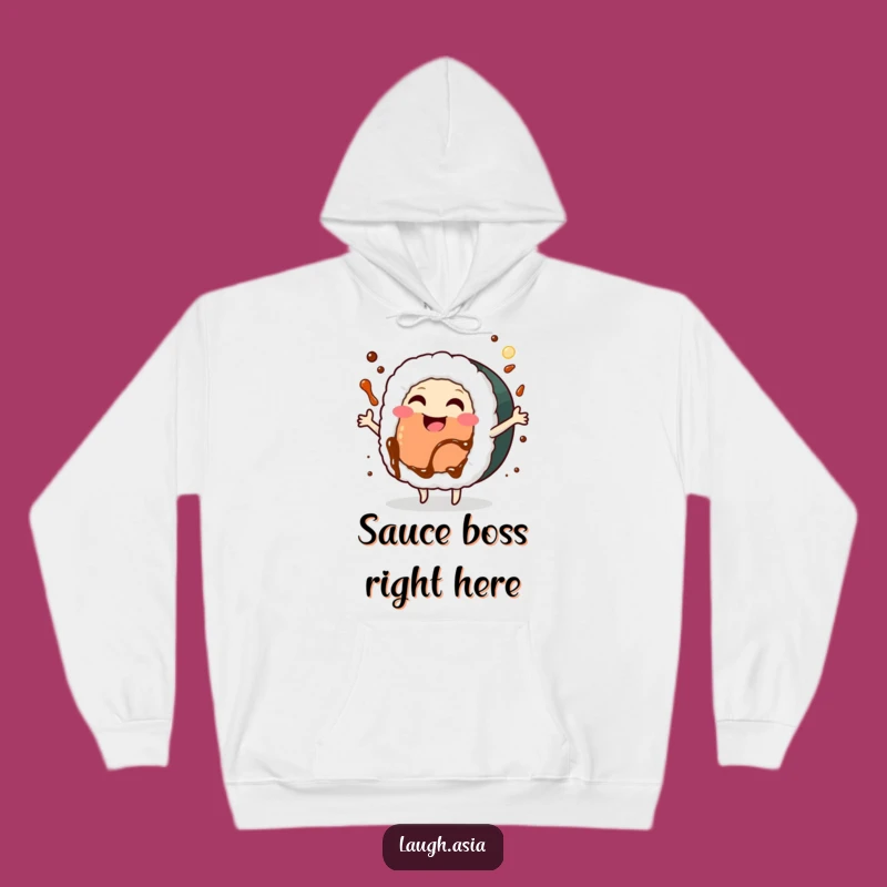 Funny Sushi Roll Dancing Hoodie - Comfy & Cheerful Winter Apparel Gift