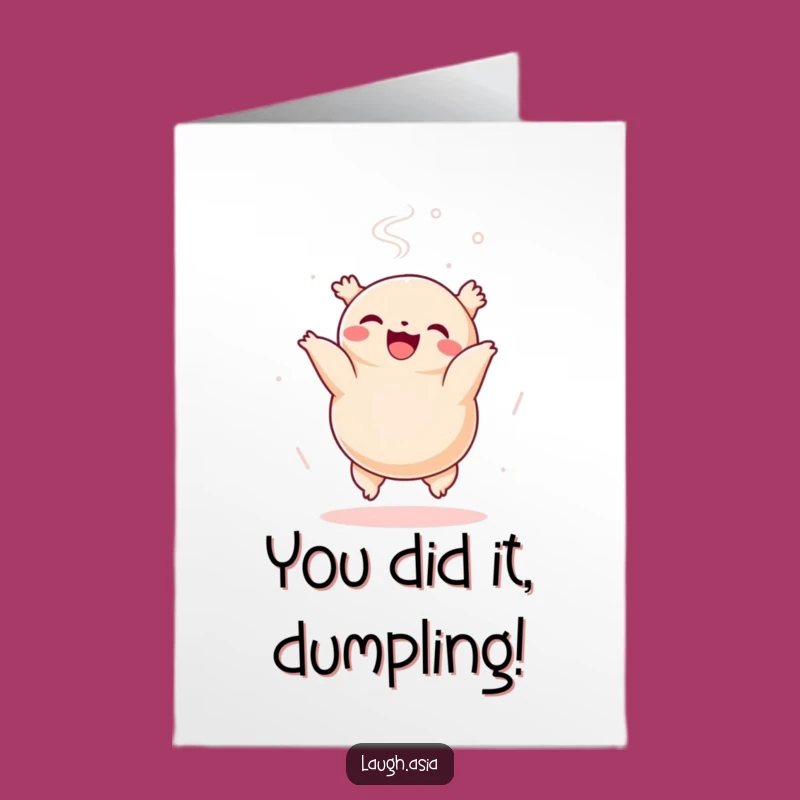 Free Printable Congrats Card: Dumpling Somi, Perfect Downloadable Celebration!