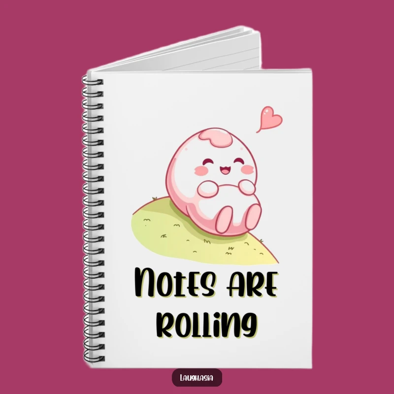 Funny Mochi Rolling Notebook - Journal Your Thoughts with Playful Energy Gift